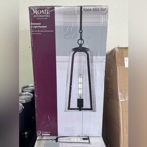 Home Decorators Collection Black Pendant Light